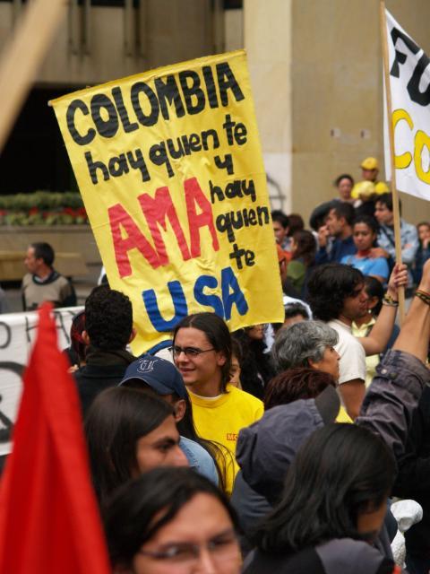 Protesta a Bogotà